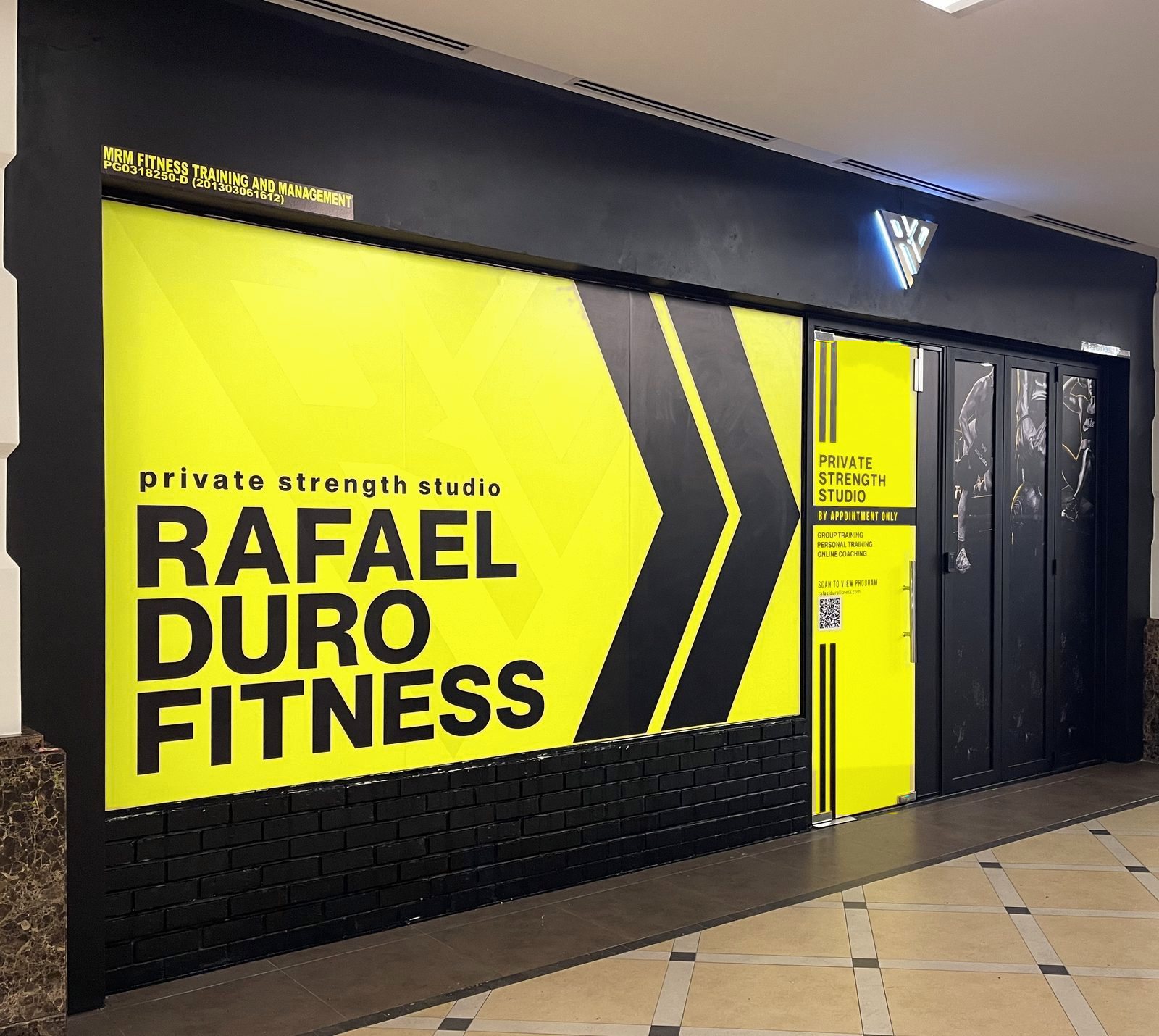 Rafael Duro Fitness storefront at Straits Quay Retail Marina, Tanjung Tokong